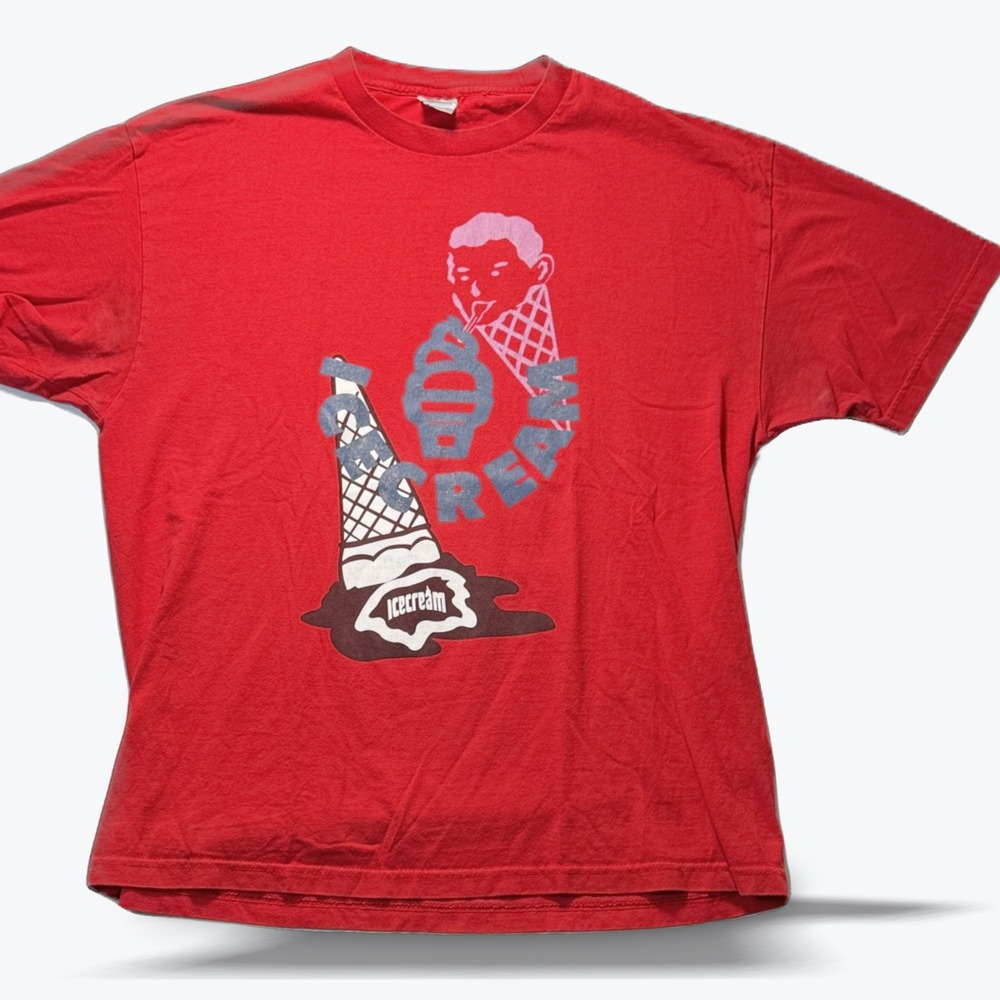 Billionaire Boys Club x Icecream TShirt BBC Rocket Girl Tee Streetwear Red XL